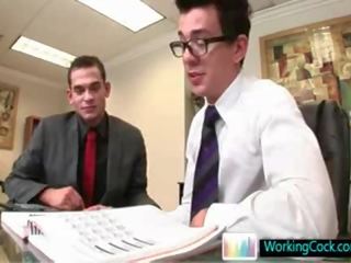Seth having some gay dirty clip fun with colleague By WorkingCock