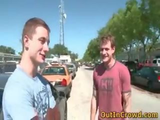 Passionate striplings Having Homo x rated film In The Public Street Two
