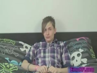 Pleasant Homo Emo Teen Stroking On Couch 14 By Emobf